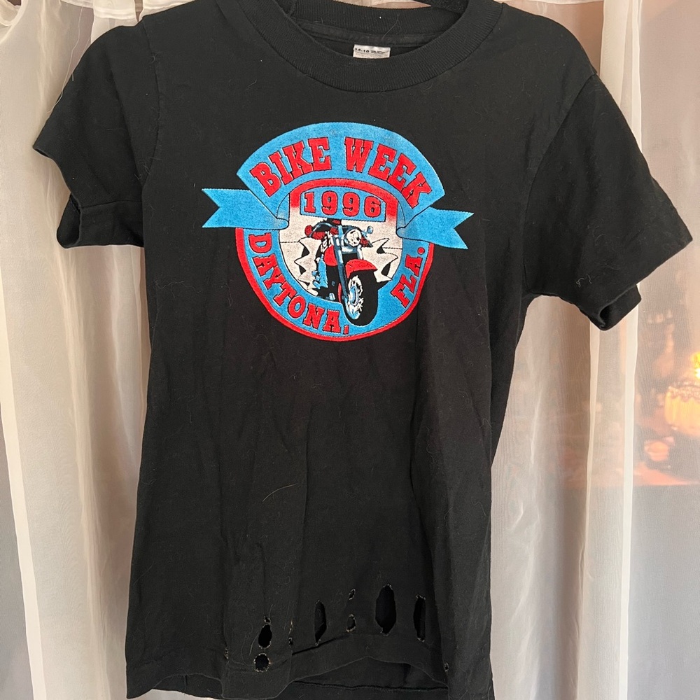 VINTAGE Black Bike Week T-Shirt